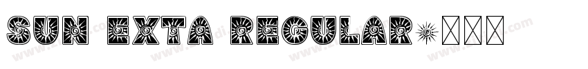 Sun ExtA regular字体转换